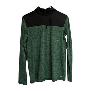 Xersion Quick-Dri Sweater Youth XL Activewear Quarter Zip Light Green 18/20